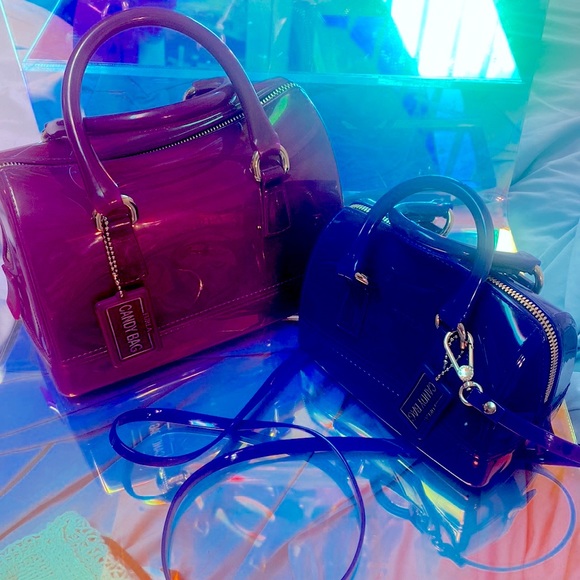 FURLA Candy bag grape mini, 2 ways, purple, authentic - Picture 5 of 13